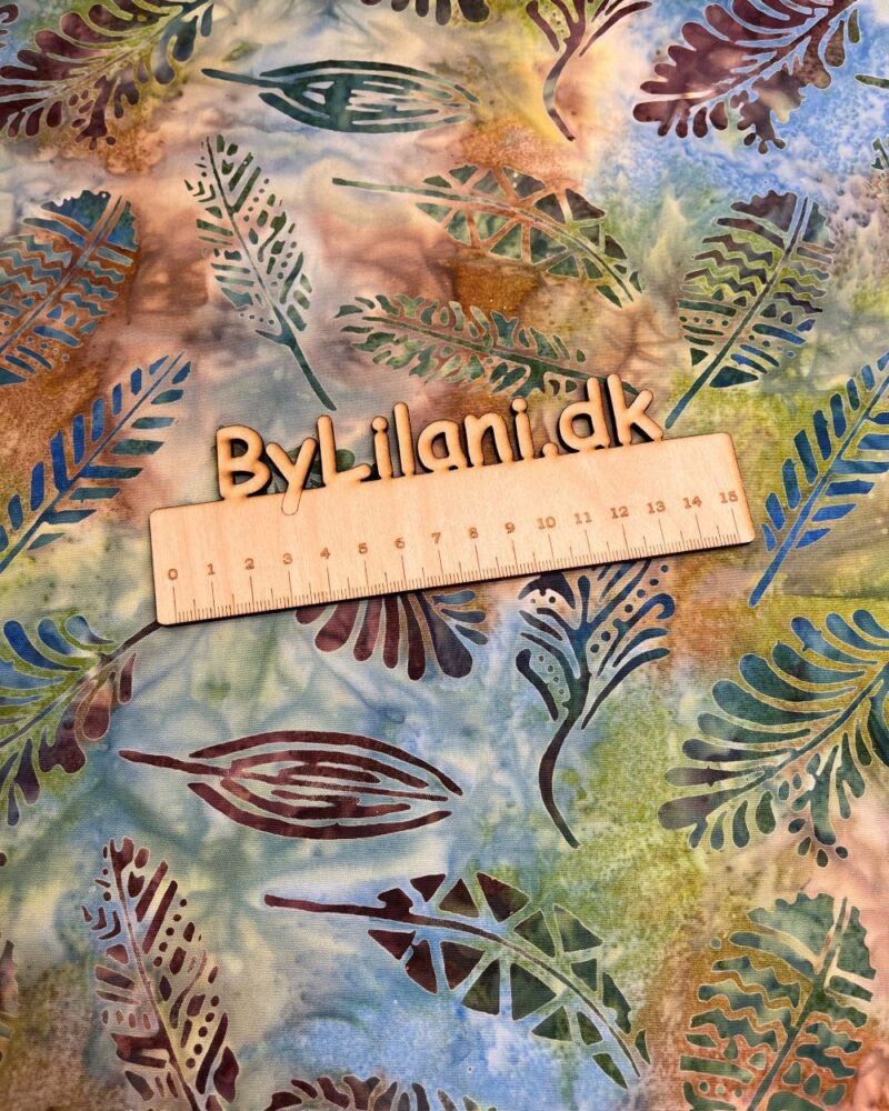 Bomuld fast - Benartex -  Bali - Feather Green Multi
