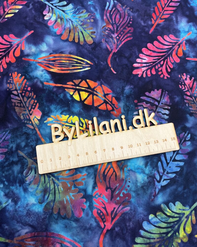 Bomuld fast - Benartex -  Bali - Feather Indigo Multi
