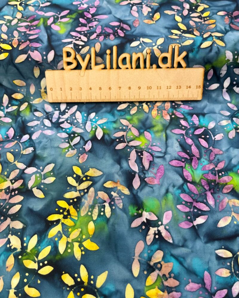 Bomuld fast - Benartex -  Bali - Vin Denim Multi