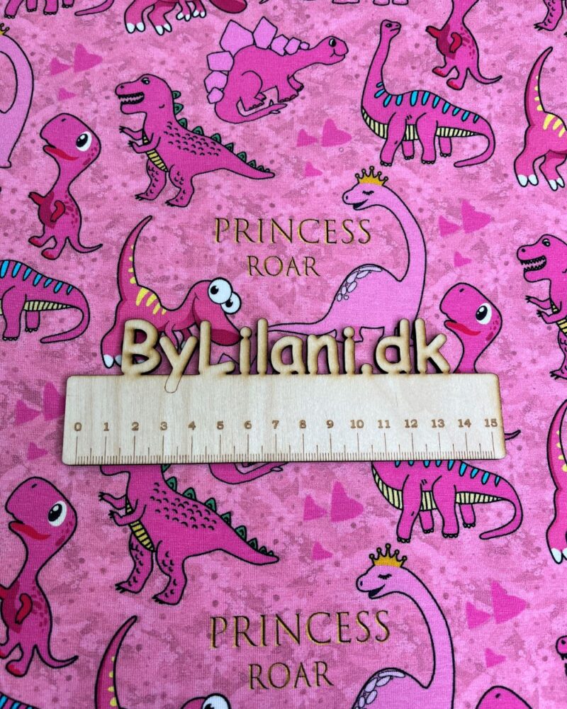 Jersey print med Dinosaurers på Pink
