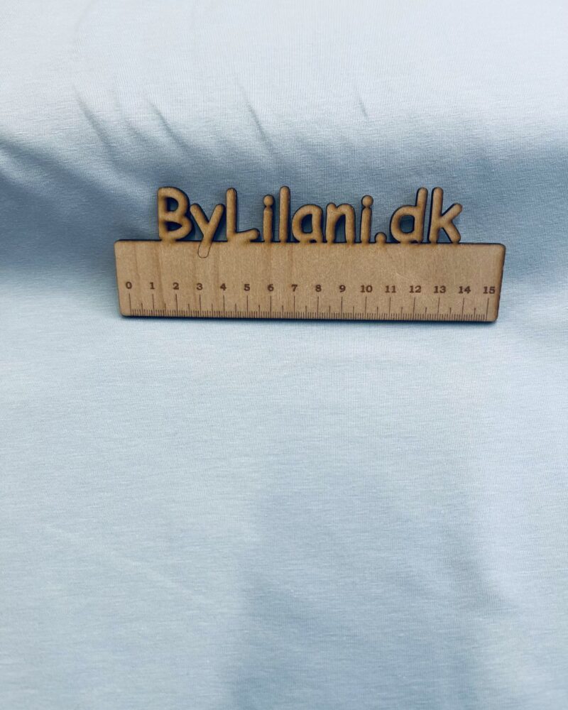 Jersey - ensfarvet - Lyseblå