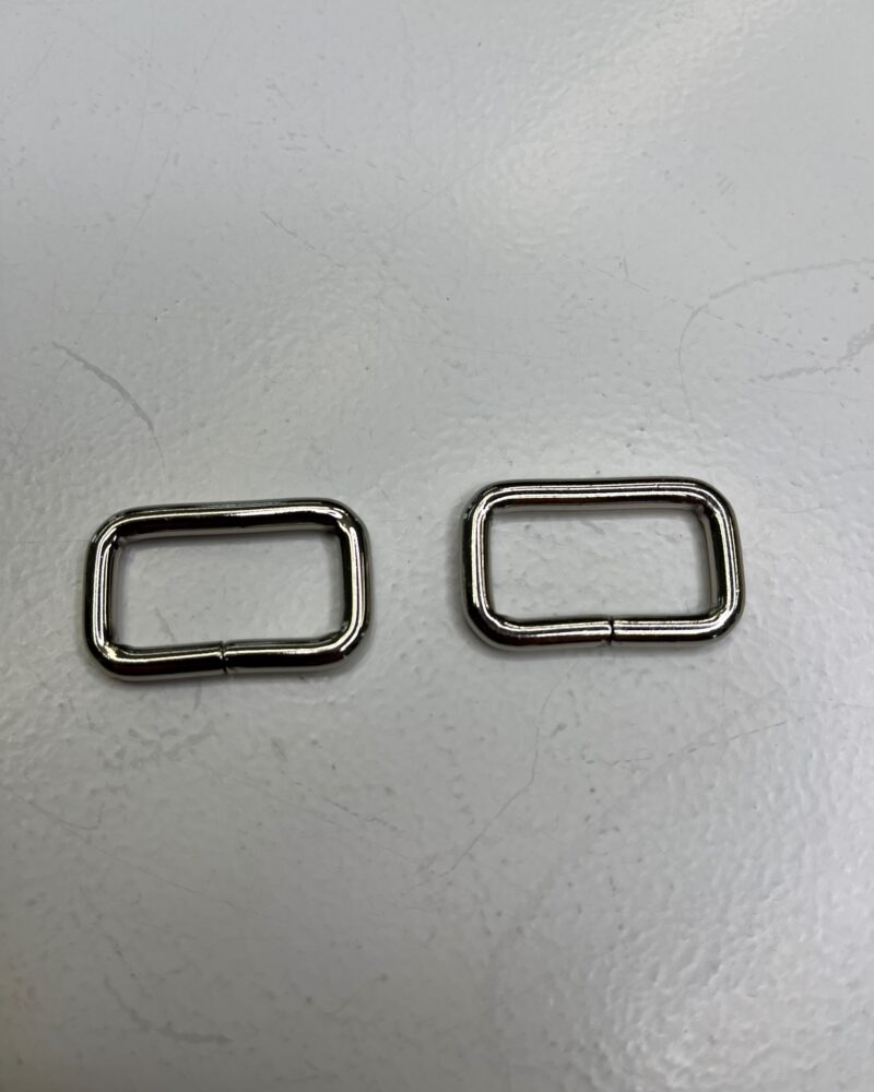 Rektangulære ring  - 25 mm - Nikkel