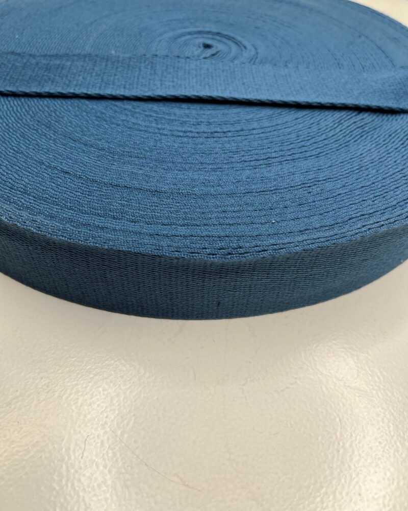 Gjordbånd i metermål - 38 mm - Jeans Blå