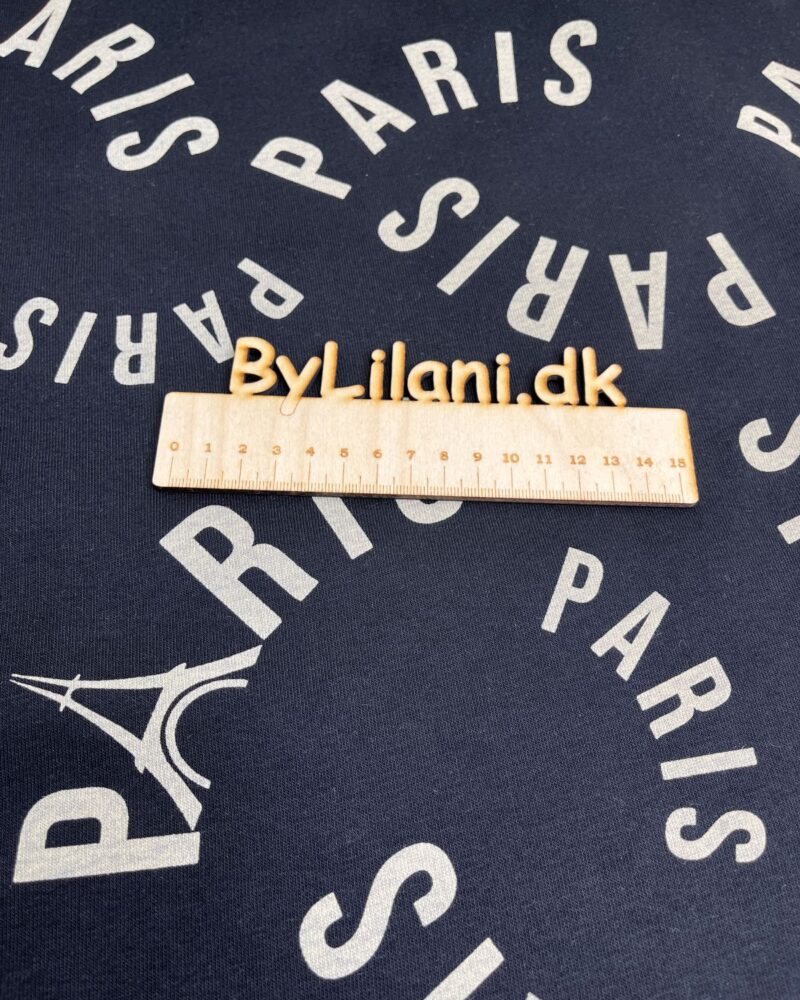 Strik -  Sweatshirts stof - Paris Sort