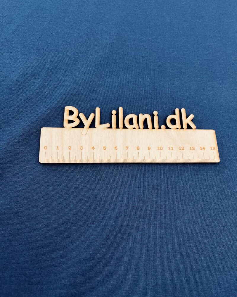 Jersey - ensfarvet - Jeans Blå