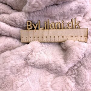 Strik kaninpels med hjerter - lyserød