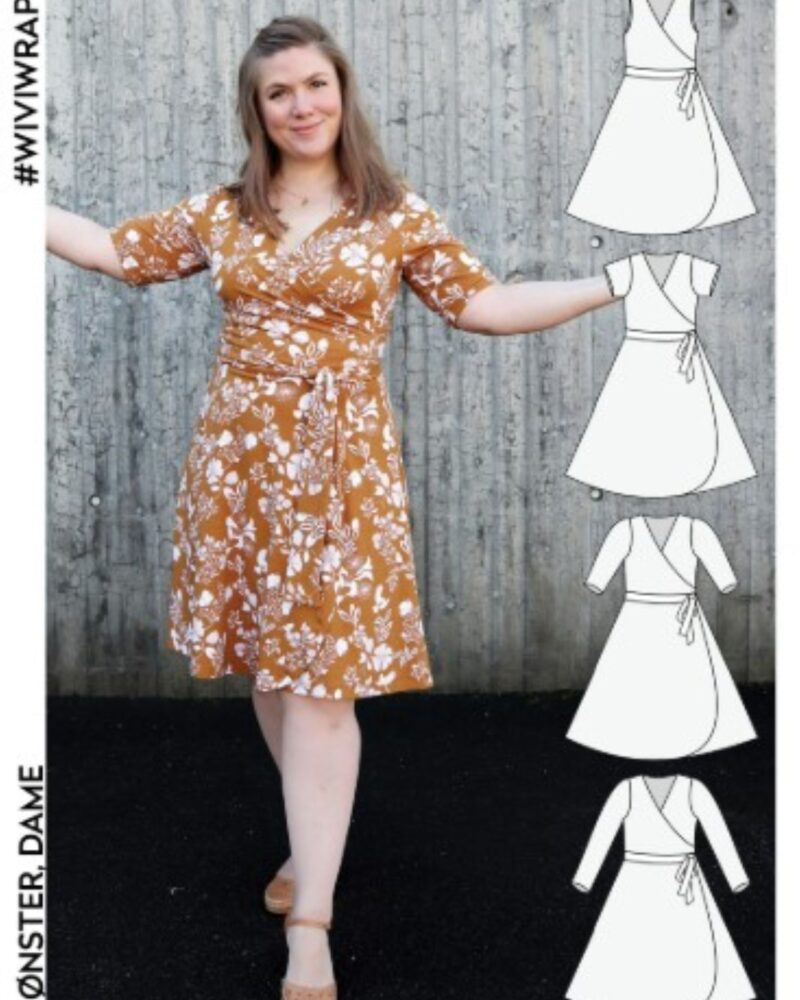 Ida Victoria mønster - Dame - Wivi Wrap Dress