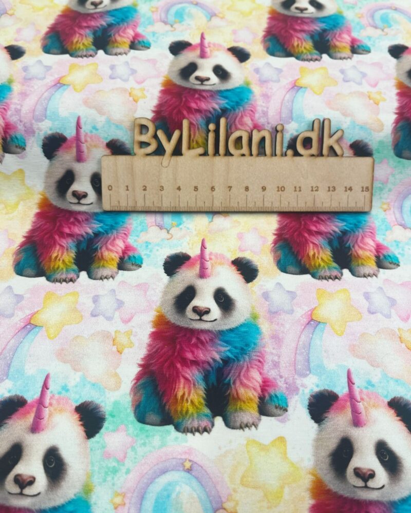 Jersey - Tryk - Regnbue Panda