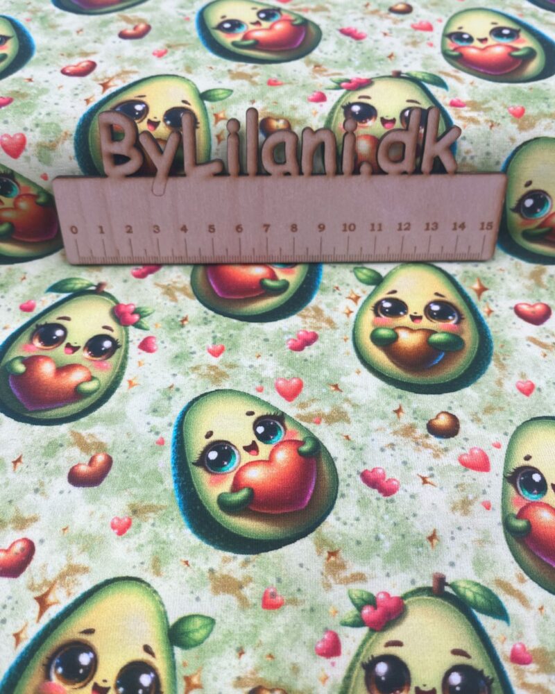 Jersey - Tryk - Sød Avocado