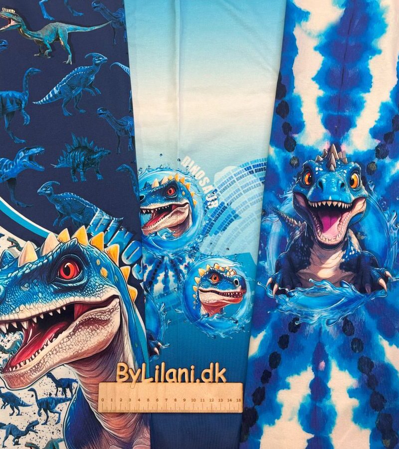 Jersey - Panel - Blå Dino