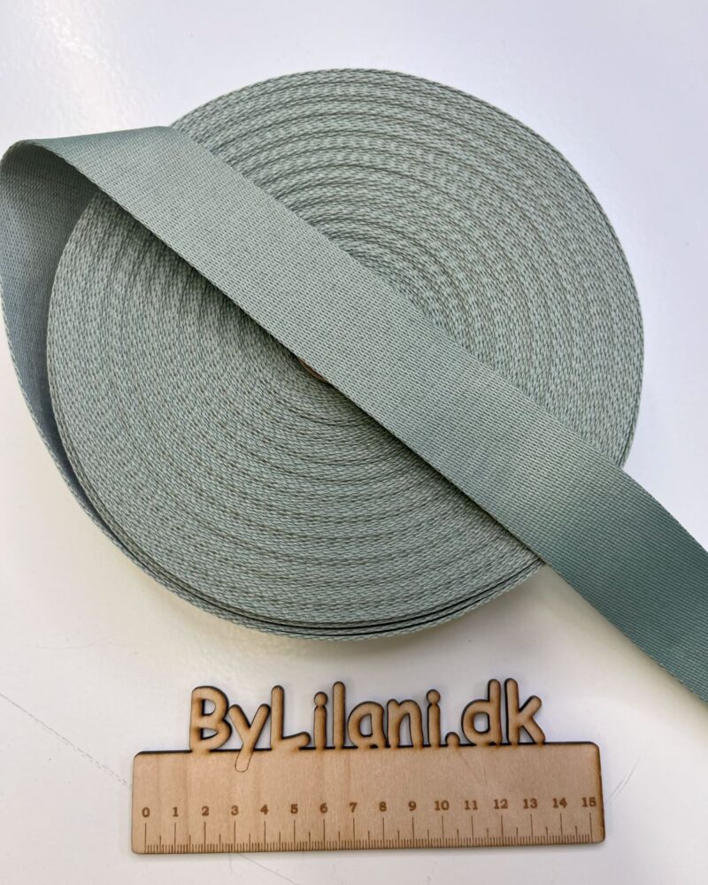 Gjordbånd - 40 mm - Lys Oliven Grøn
