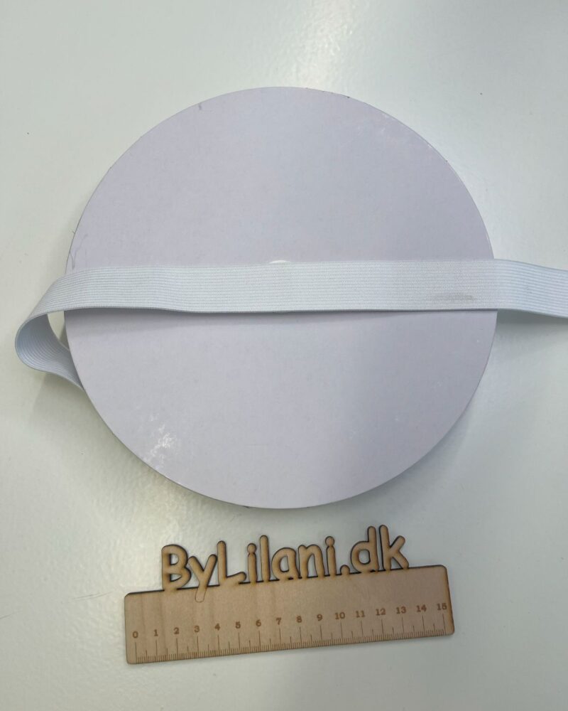 Almindelig Elastik - 25 mm - Hvid