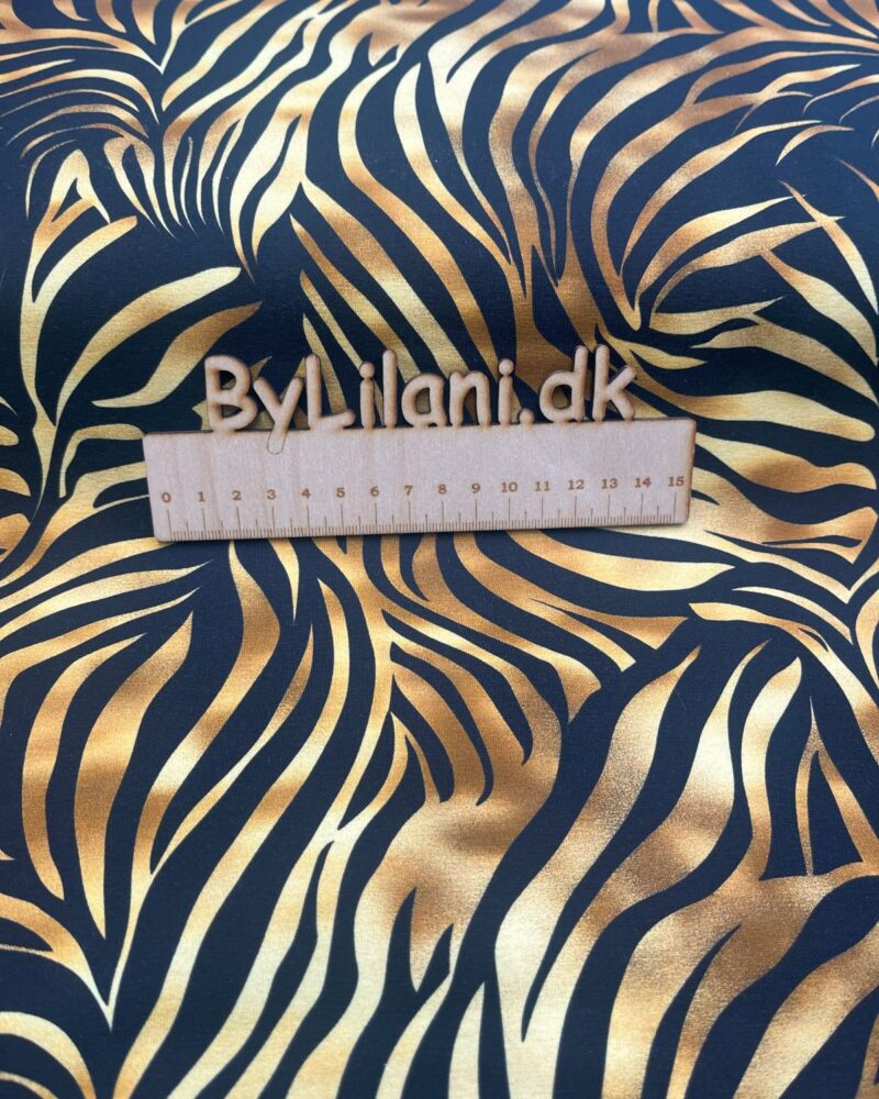Jersey - Print - Guld Zebra