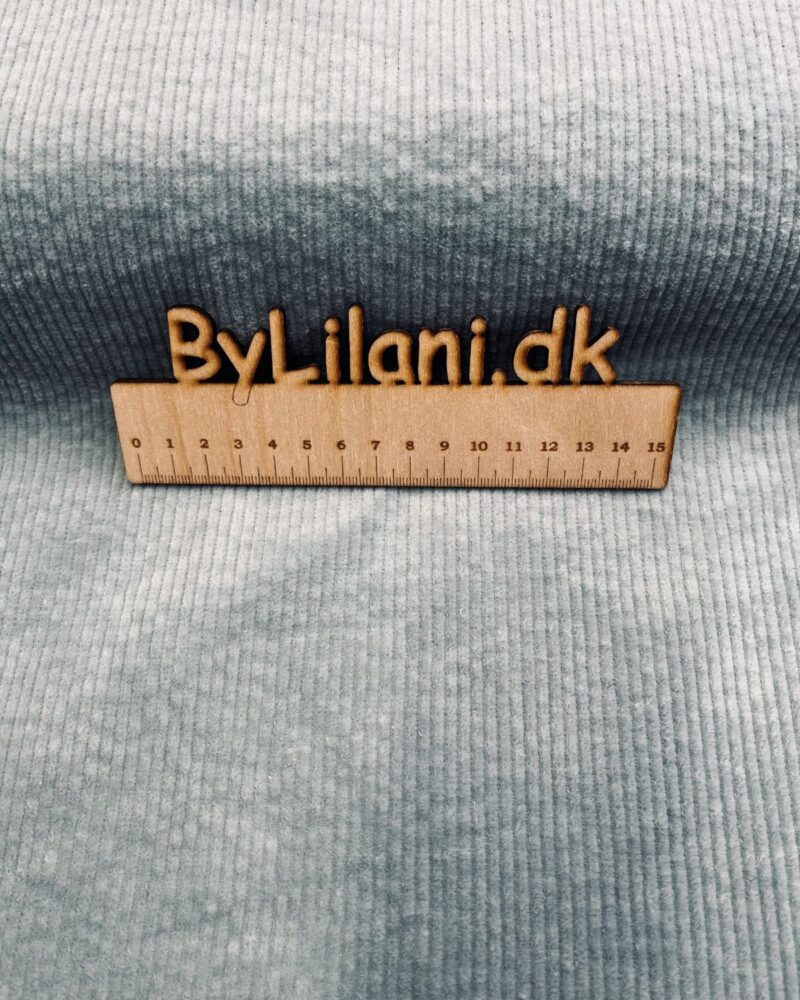 Fløjl - Støvet Blå/Grå