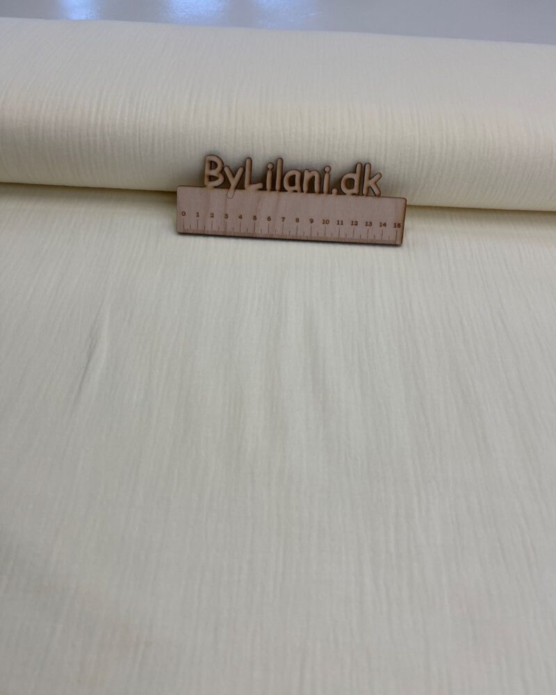 Muslin – Stof rest - Råhvid