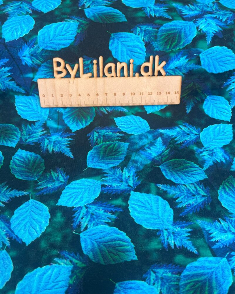 Jersey - Print - Blå blade