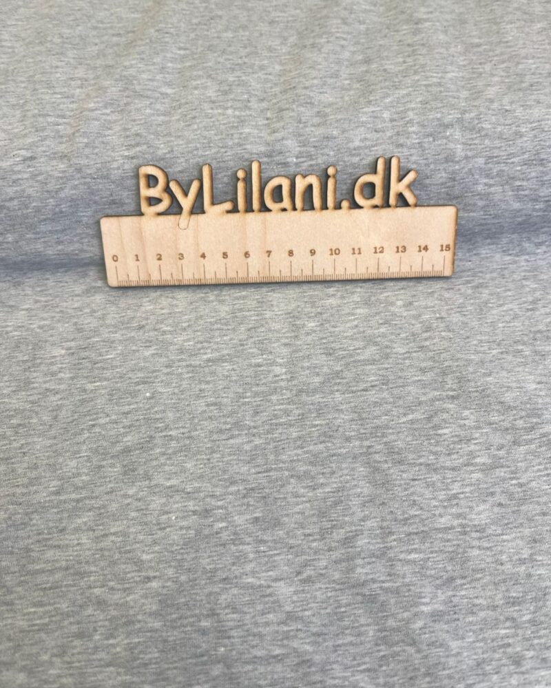 Jersey - Print - Grå meleret