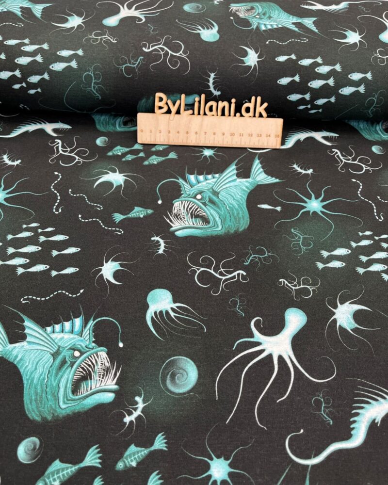 Fleece – Stof rest - Fisk