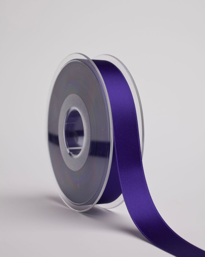 Satin Luxe Double face - 10 mm - Mørkelilla