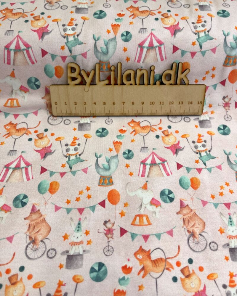 Jersey - Print - Lyserød cirkus