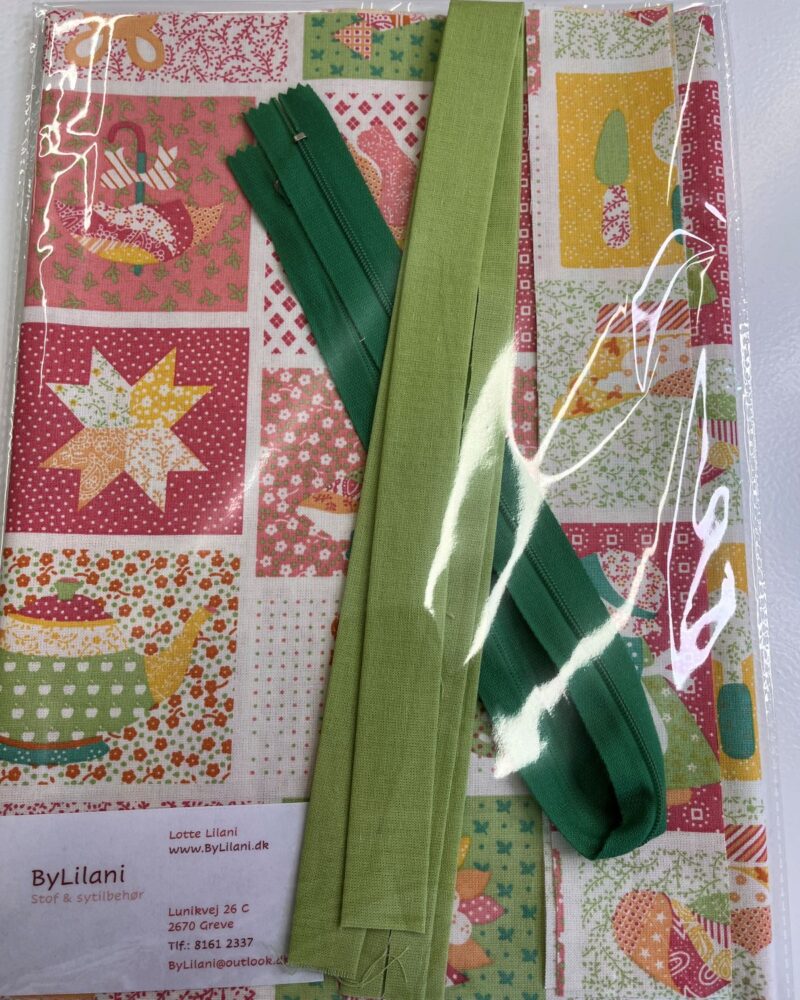Projekt pose - Sarte farver i patchwork