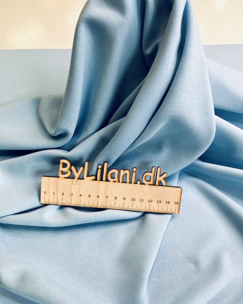 Interlock 100 % Bomuld - Lyseblå