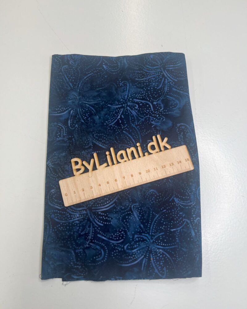 Patchwork - Bali - Mørkeblå blomst